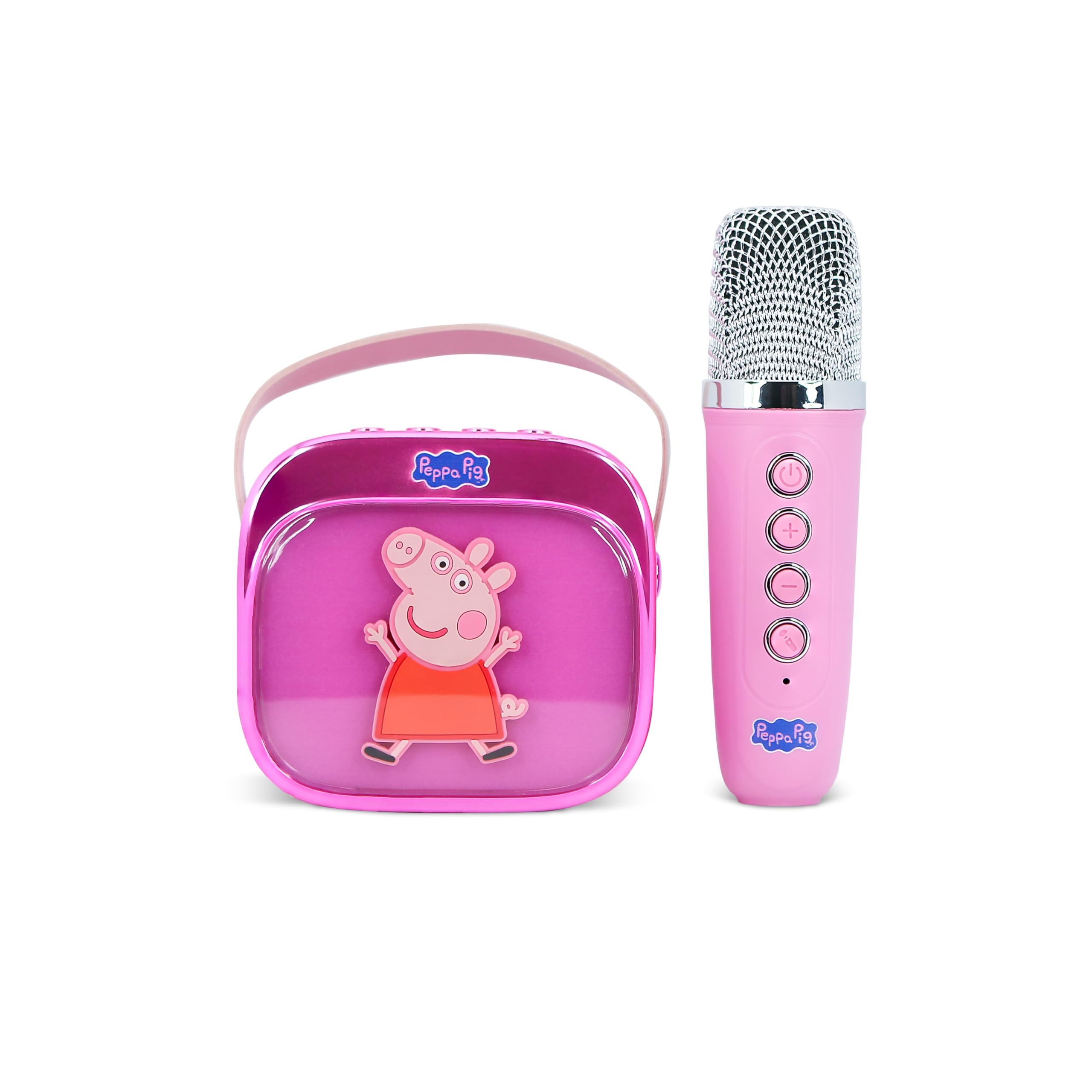 Peppa Pig Popsing LED Light up bezprzewodowy głośnik do karaoke z mikrofonem