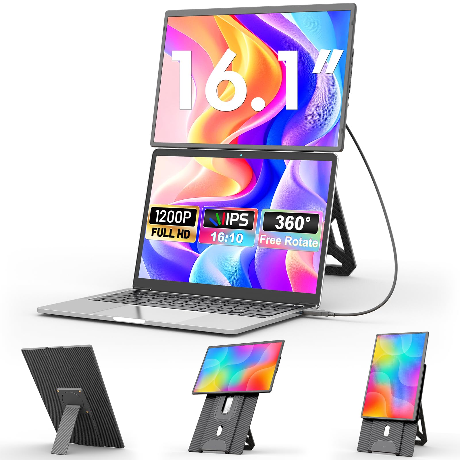 domyfan Laptop-Bildschirmverlängerung 16.1"