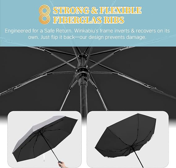 UPF 50+ UV Umbrellas for Sun Protection 41 Inch,Large Automatic Umbrellas for Rain Windproof, Compact Folding UV Blocking for Beach, Golf, Hiking & Daily Use