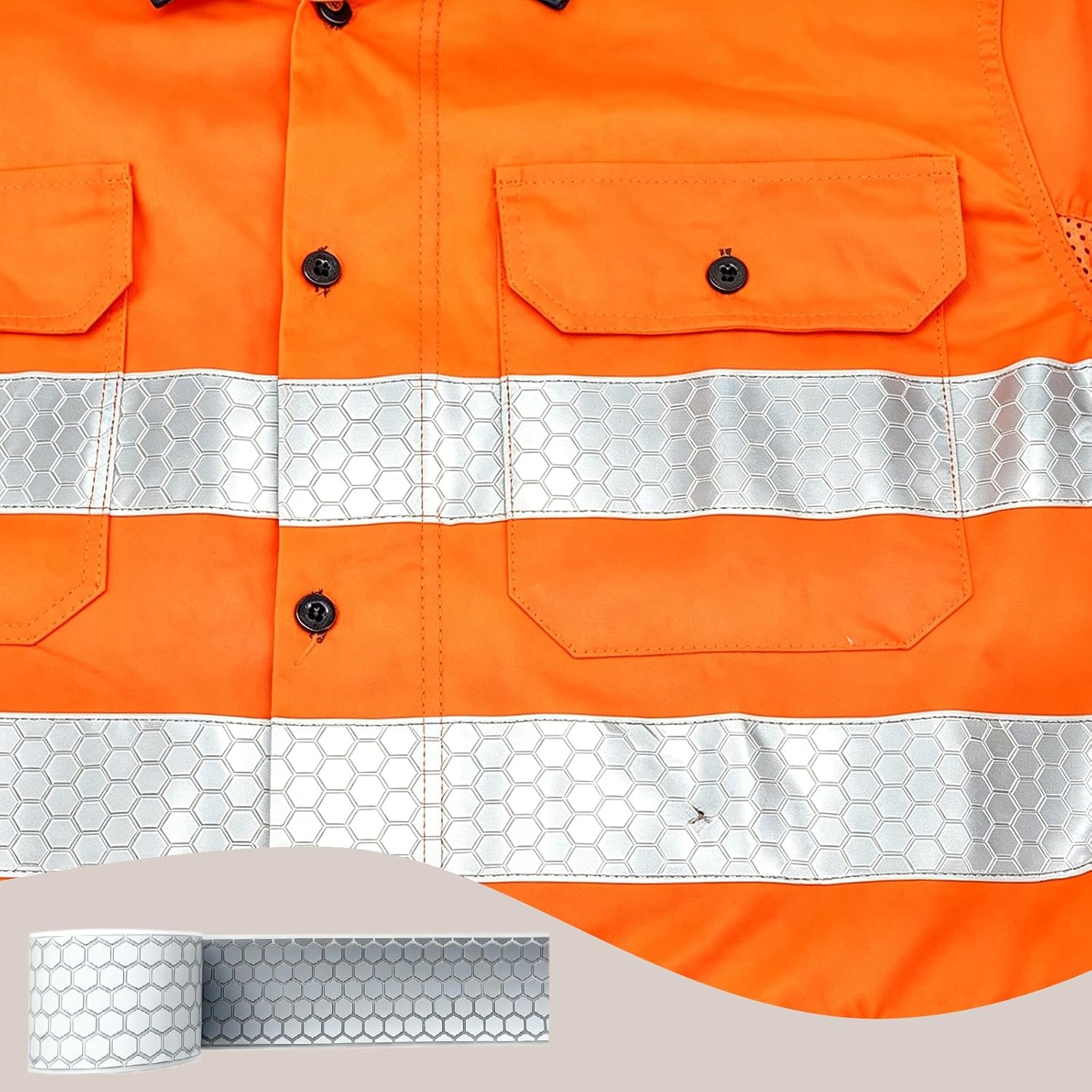 High Visibility Reflective Heat Transfer Vinyl Tape, Reflective Iron On Tape