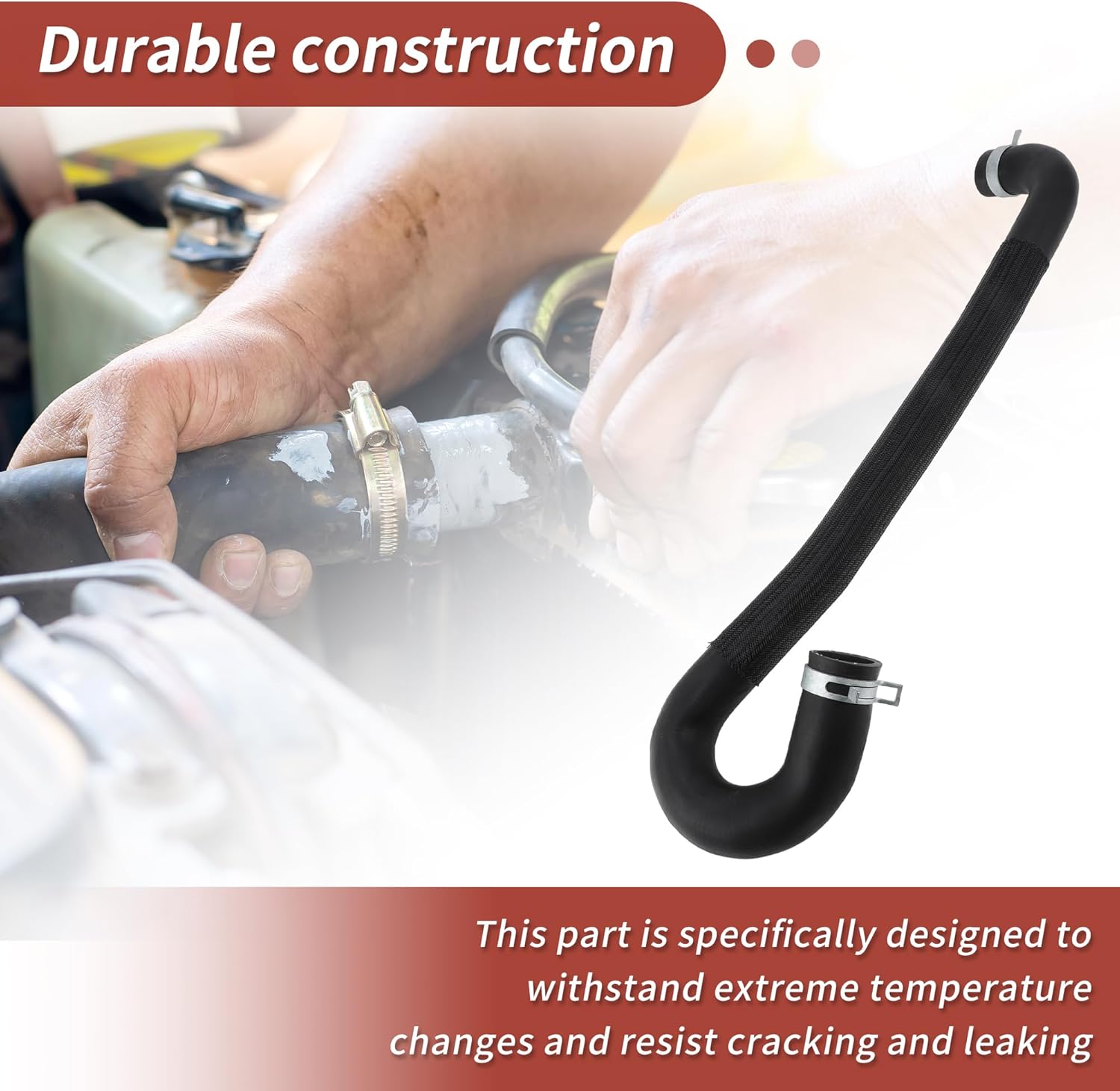 HVAC Heater Water Hose for Dodge Durango 2011-2025 for Jeep Grand Cherokee 2011-2021 HVAC Heater Pipe No.55038026AF/55038026AJ/55038026AD Radiator Connector Hose HVAC Radiator Pipe