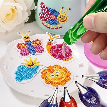 Heyseri Diamond Painting Pens, Classic Wax Stylus Diamond Art Pen, Gem Painting Tools Accessories, Gem Art Pen with Metal Tips for 5D Craft Nail