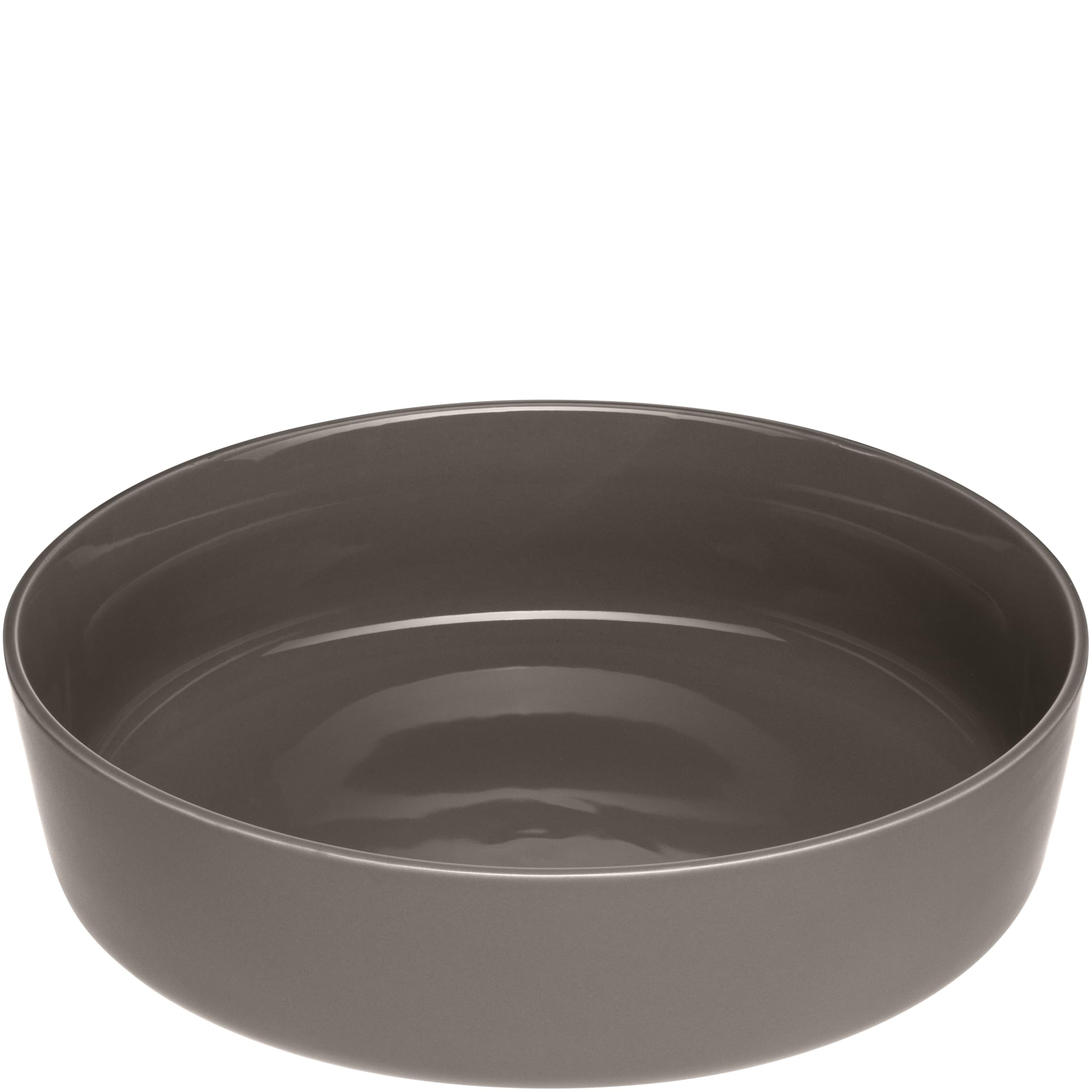 LEONARDO HOME Roma 027925 Saladier en céramique avec surface émaillée, 1 pièce, Ø 29 cm, passe au micro-ondes et au lave-vaisselle, empilable, couleur taupe