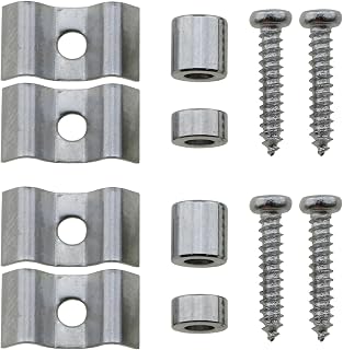 2 Sets Guitar Replacement Genuine Part Silver Guitar String Tree String Retainer Guide Guitar String Buckle Suitable for ST and SQ Series Electric Guitar
