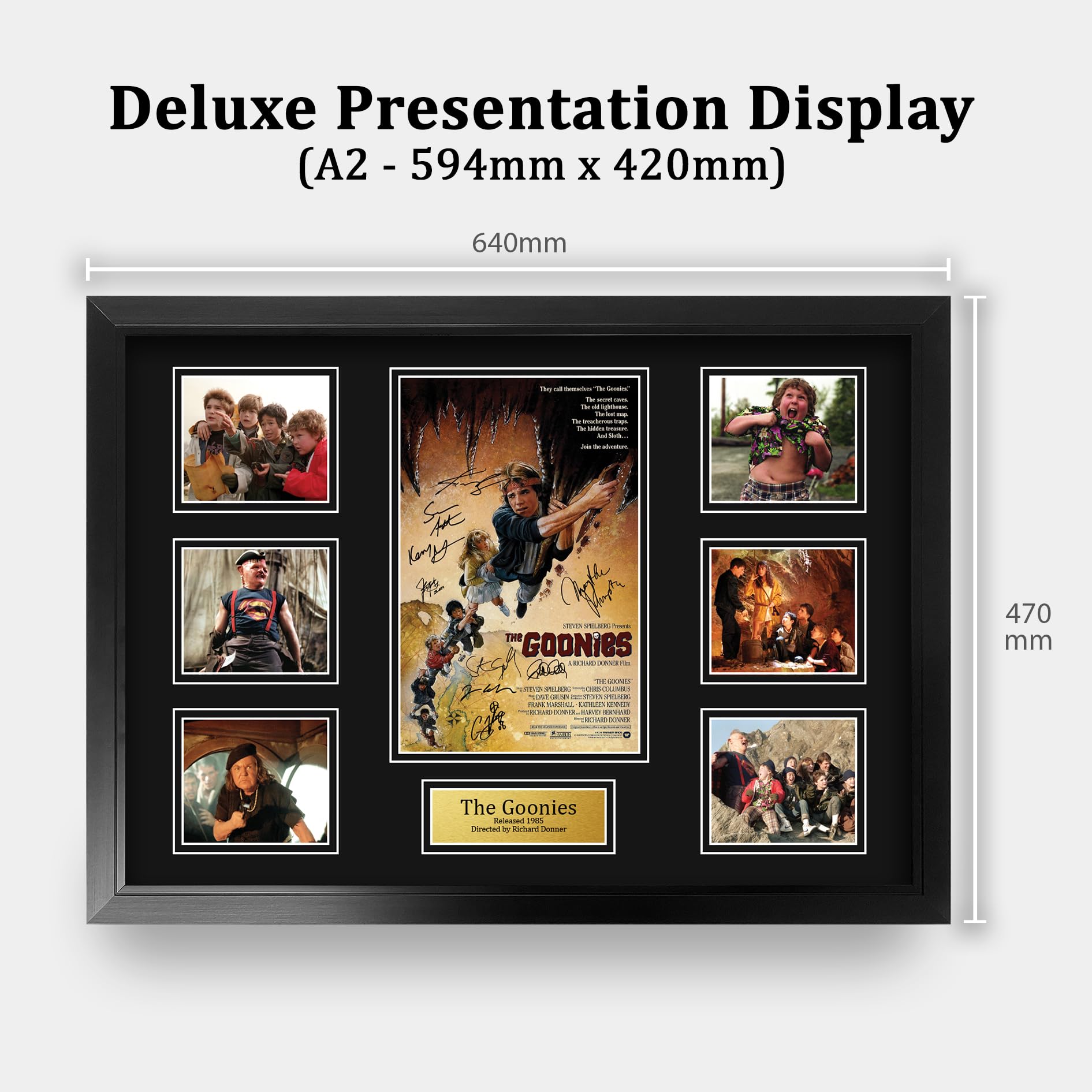 HWC Trading Lost Boys Display - Signiert, Gerahmt A2 Für Film-Fans