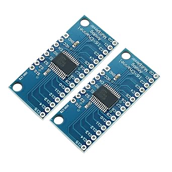 DEVMO 2PCS CD74HC4067 16 Channel Analog Digital Multiplexer MUX Breakout Board CD74HC4067 Precise Module Compatible with Ar-duino DIY