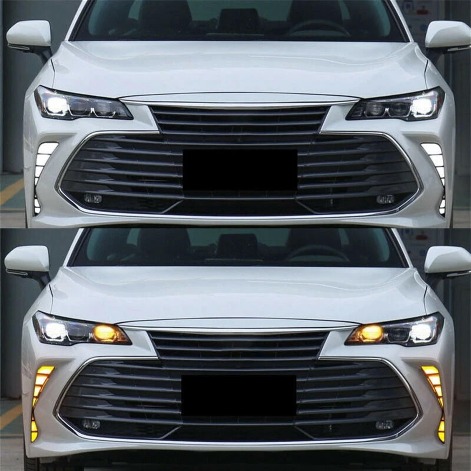 MEIZIYU LED DRL Daytime Running Light Fit For Toyota Avalon 2019 2020 Bumper Fog Lights Drive Fog Lamps Turn Signal światła do jazdy dziennej do samochodów