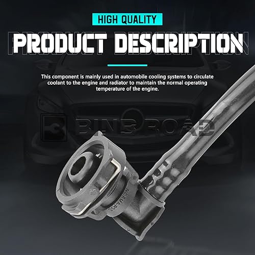 Miniatura 4 de BINB ROAD Tubo de manguera de desbordamiento superior del radiador 2465010325 compatible con Mercedes Benz AMG CLA250 GLA250  GLA45 2014-2020