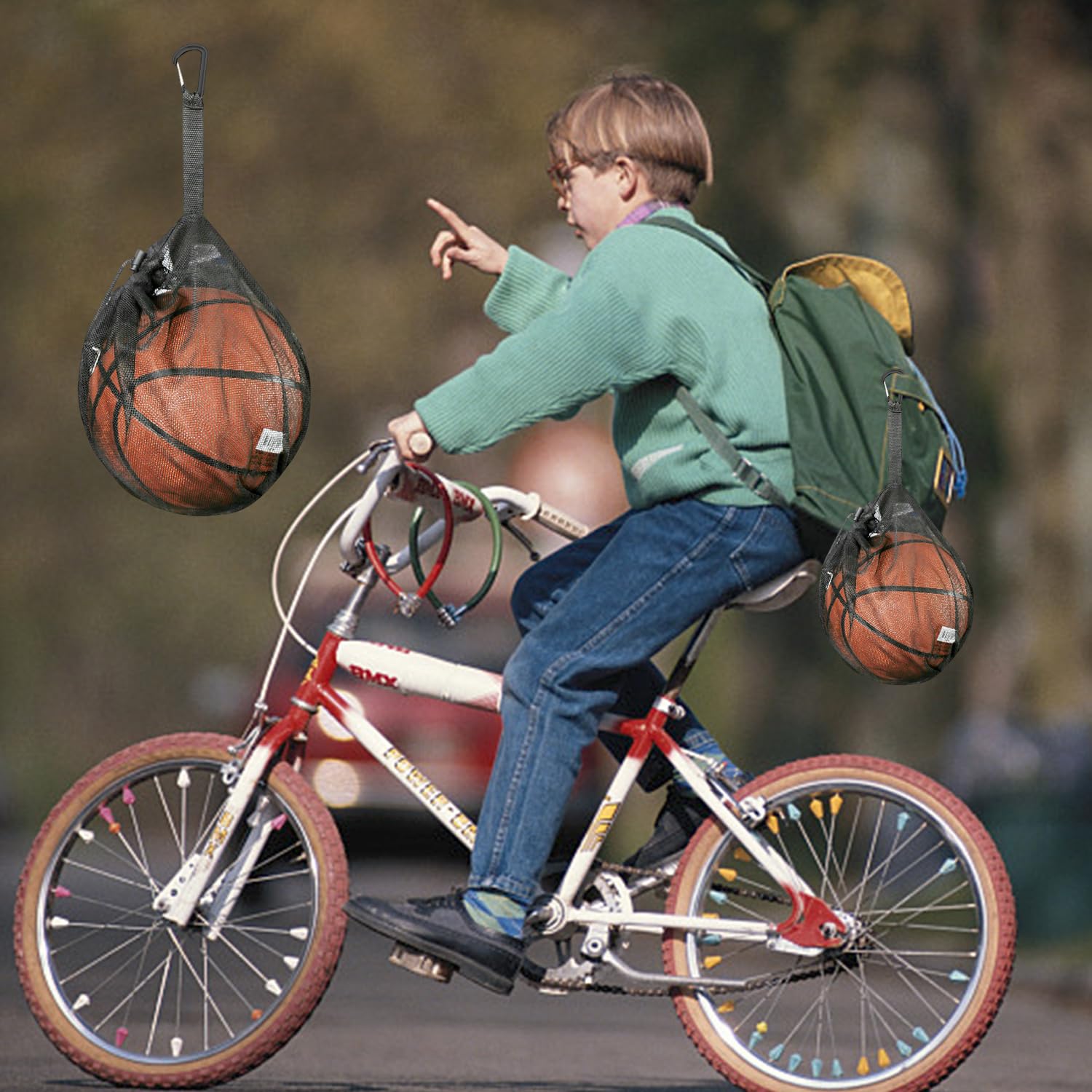 Zaino Per Palloni Da 1 Pezzo, Moschettone Da 1 Pezzo, Borsa A Rete Da Basket, Zaino Da Calcio, Zaino Per Palloni Portatile, Accessori Per Palloni