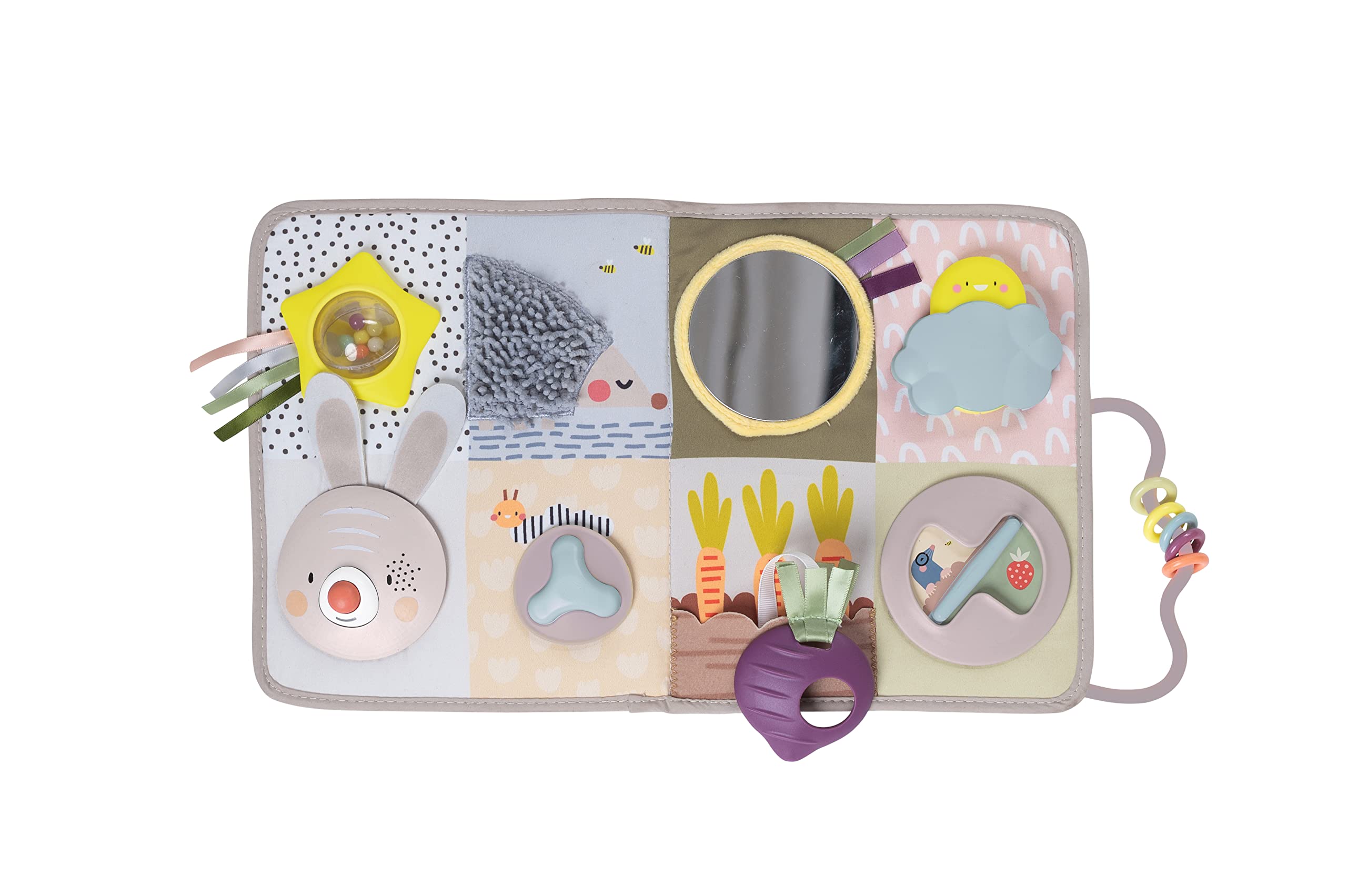 Taf Toys Urban Garden Developmental Centre. Tummy Time Sensory Music & Light Toy with 13 Activities. Suitable for Boys & Girls from 0 Months +