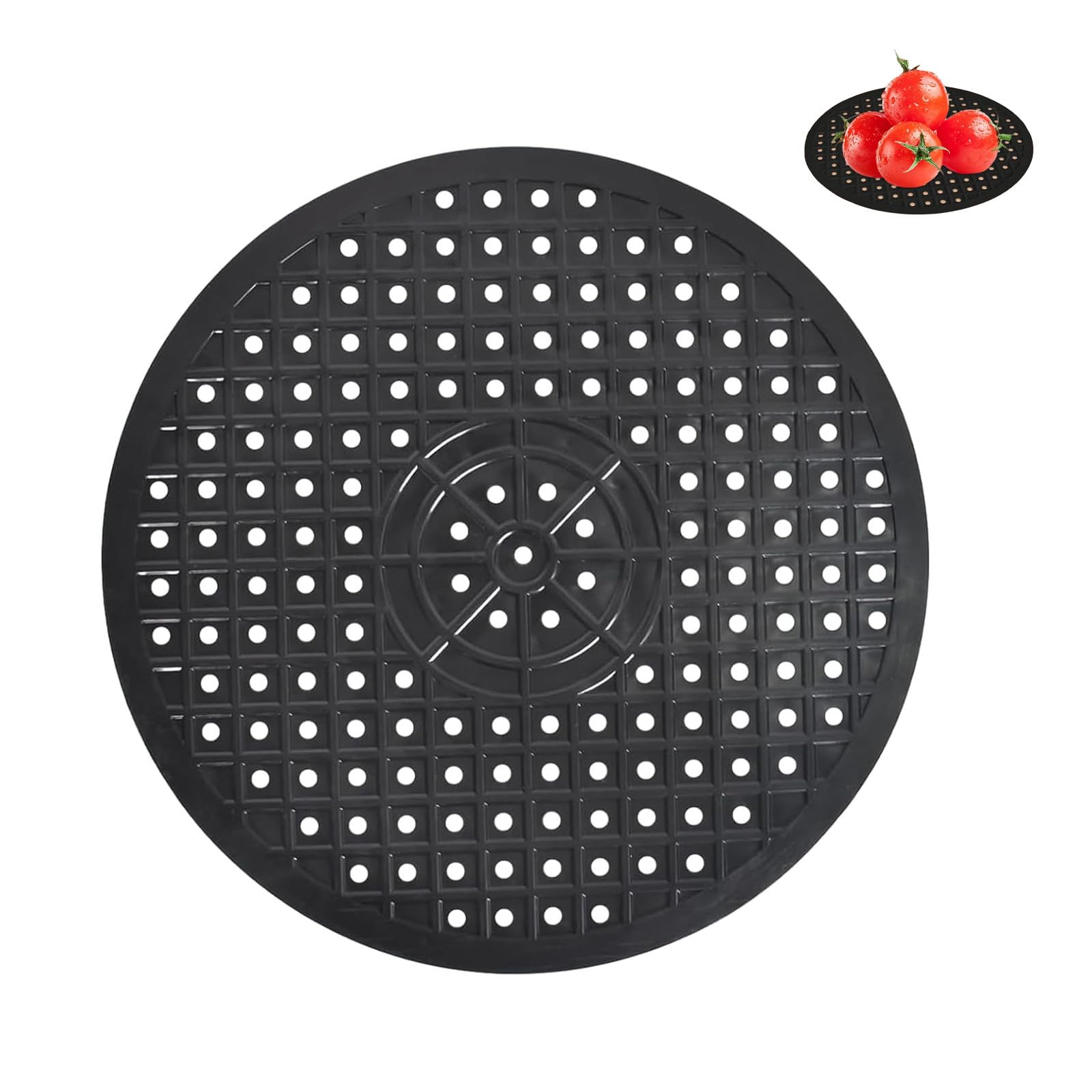 Alfombrilla Protectora Redonda De Silicona Para Freidora Air Fryer, 20