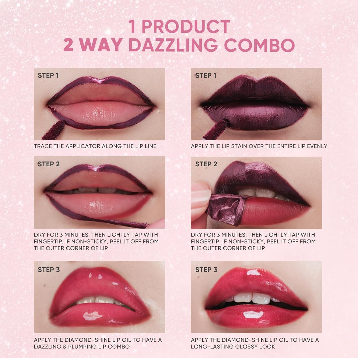 JUDYDOLL Peel Off Stain and Plumping Oil Duo - Long-Lasting Lip Stain with 3D Plumping Gloss, Hydrating and Non-Sticky Formula (#05 Coco Bronze) - Image 9