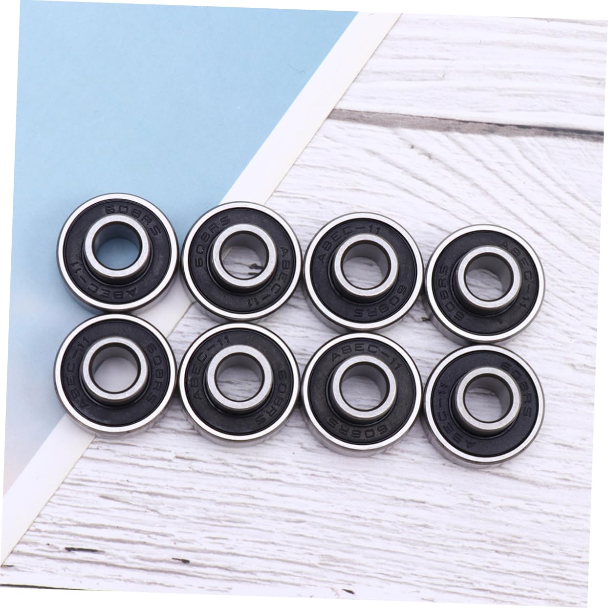 GALPADA 8Pcs Integrated Rust Skateboard Wheel Bearings Long Life for Smooth High Speed Skating for Skateboards Roller Skates and More