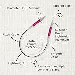 KnitPro Zing Fixed Circular Needles 9" (22.5cm) | US Size 8 (5mm)