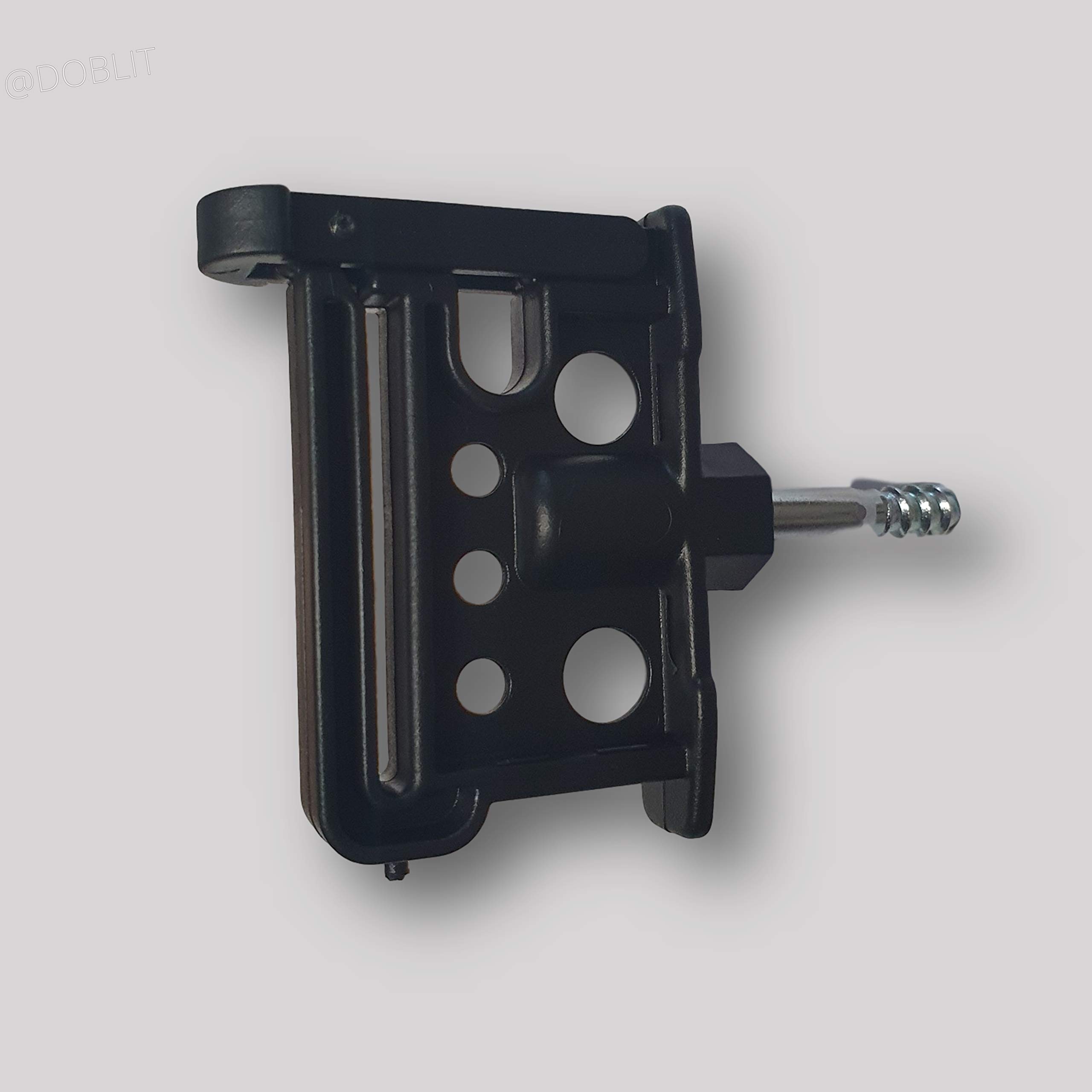 DoblitTape Insulator & Rope Combi Clip Electric Fence Insulator | Screw-In Wood Screw for Timber Posts | Poly Tape up to 40mm, Poly Wire and Rope up to 10mm (Pack of 100)