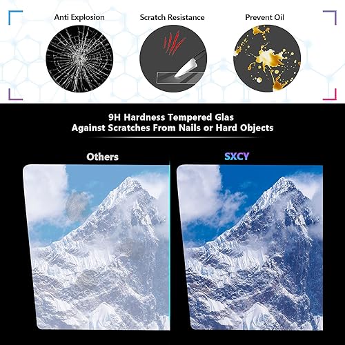 Miniatura 2 de SXCY - Protector de pantalla para 2021 Traverse pantalla táctil de vidrio templado HD transparente 9 dureza de navegación (8 pulgadas)