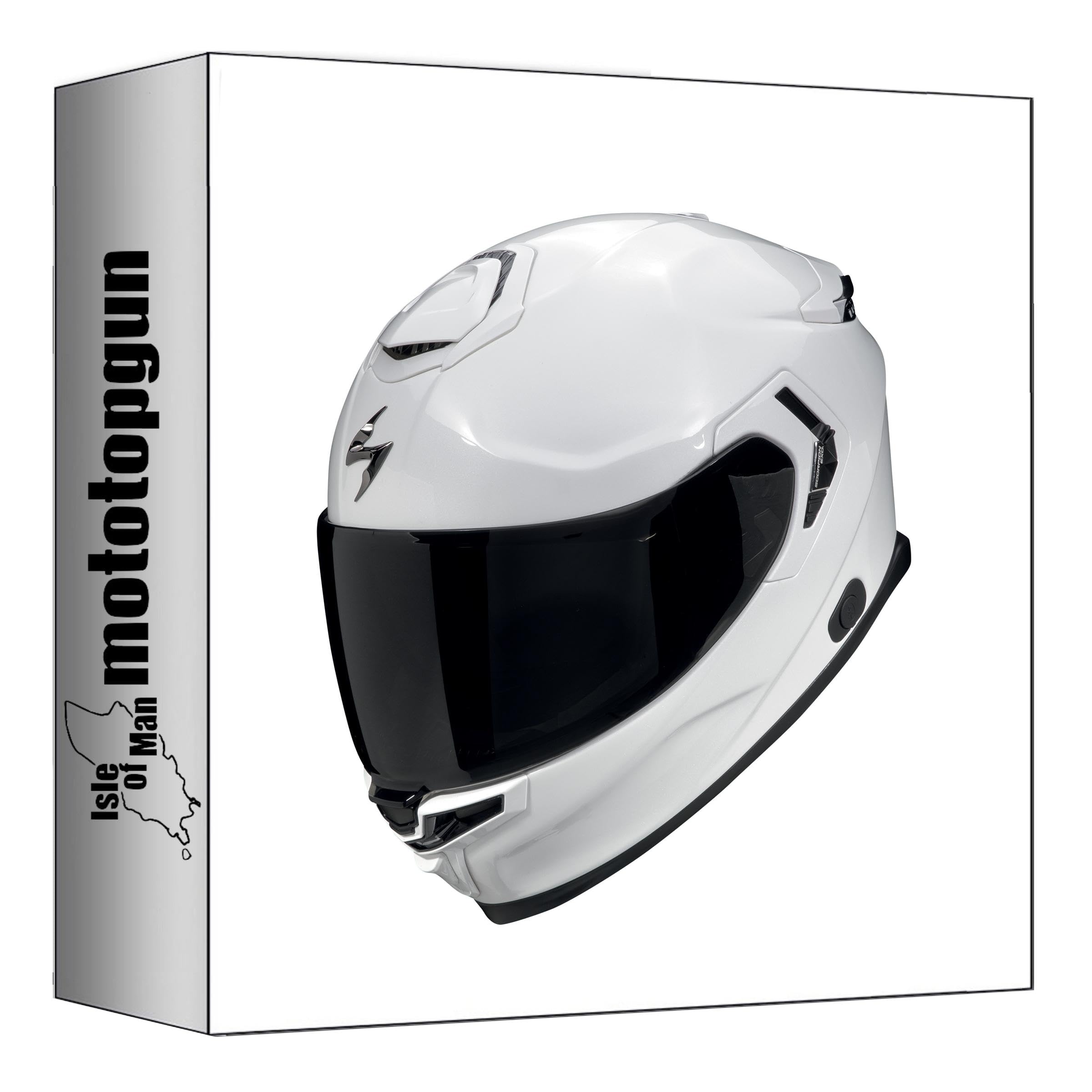 Casque intégral Scorpion Exo-GT SP Air Blanc Perle M pour motards exigeants - 4