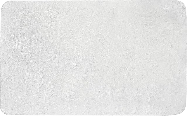 MIULEE Bath Mats Non Slip Bathroom Mats Shower Mat Absorbent Bathroom Rug Small Rug Door Mat Inside Kitchen Rugs Carpet Mat for Bathroom Bedroom Kitchen Entrance 40x60 cm White