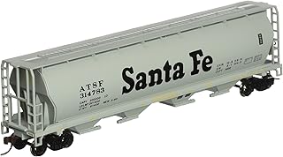 Bachmann Trains - Canadian 4 Bay Cylindrical Grain Hopper - Santa Fe - HO Scale