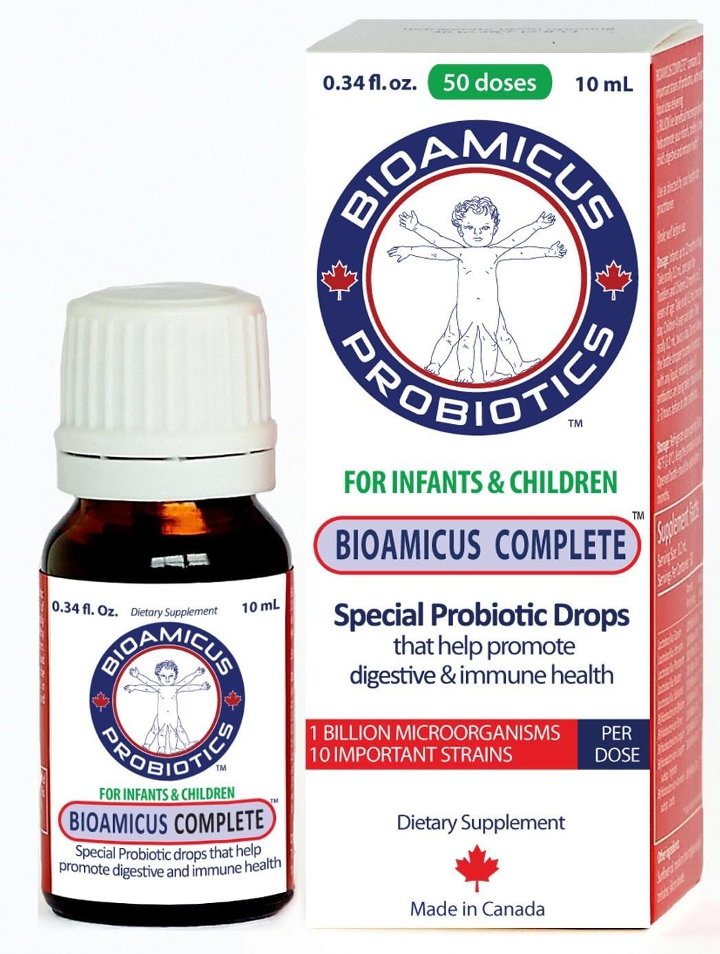 Complete Probiotic Drops for Infants & Toddlers. 10 Strains per dose.