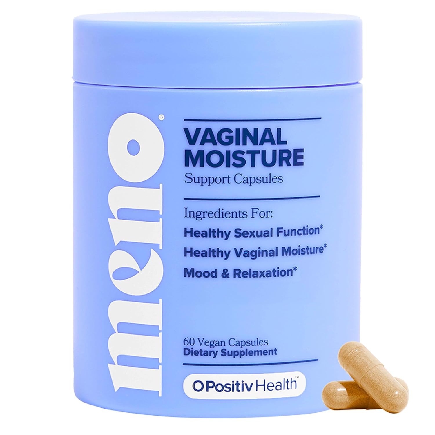 MENO Vaginal Moisture Support Capsules OBGYN-Formulated to Support Healthy Vaginal Moisture Mood Relaxation Hormone-Free Supplements with Maca Root