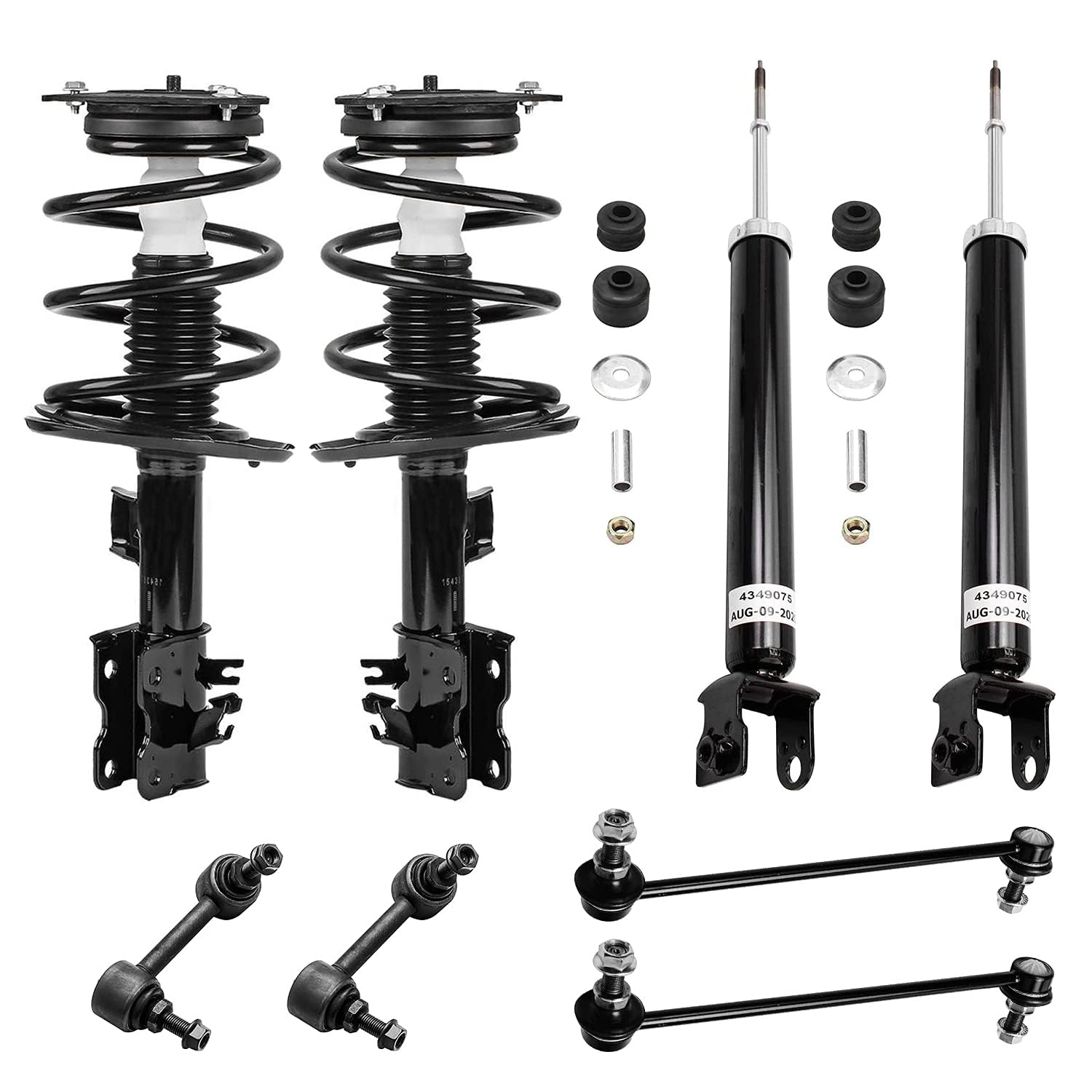 Detroit Axle - 8pc Struts Kit for 2007-2013 Nissan Altima