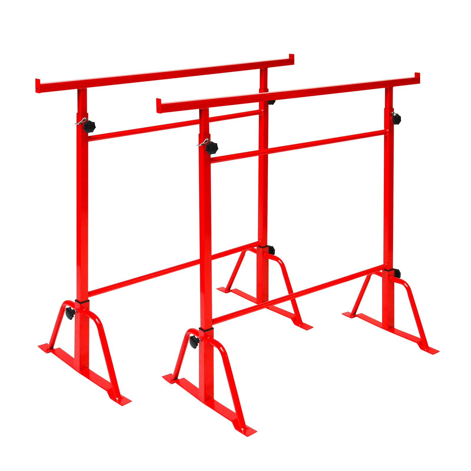 DEMA Gerüstbock Unterstellbock 2er Set, höhenverstellbar 105-170 cm, belastbar bis 200 kg, robustes Stahlrohr, sicher & stabil, ideal für Bau, Werkstatt, Renovierung, Heimwerker