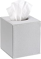 Vista 10 de Sumnacon Funda de Caja de Paños Cuadrada Elegante Caja de Paños con Base Magnética de PU, Funda de Paños de Cuero en Cubo para Sala de Estar, Baño