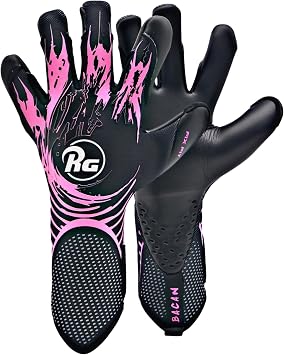 RG Bacan CHR Goalkeeper Gloves Professional Soccer Goalie Gloves | Hybrid Cut, Superior Grip Comfort | Anti-Slip Latex Palm Maximum Ball Control | Durable Football Gloves All Weather Conditions