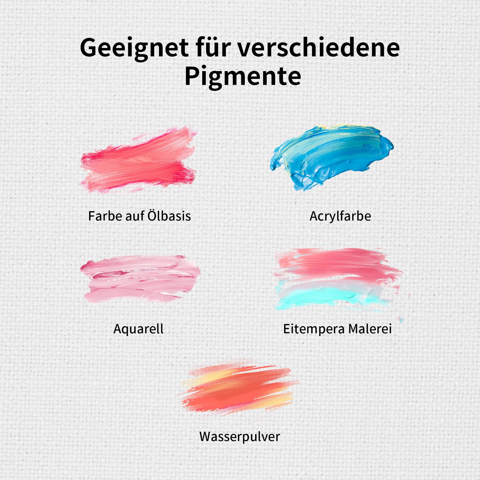 20x25cm Leere Leinwand, Vorgespannter Leinwandkarton, 10 Stück Leinwand Zum Bemalen, Leinwände für Acryl und Aquarellfarben
