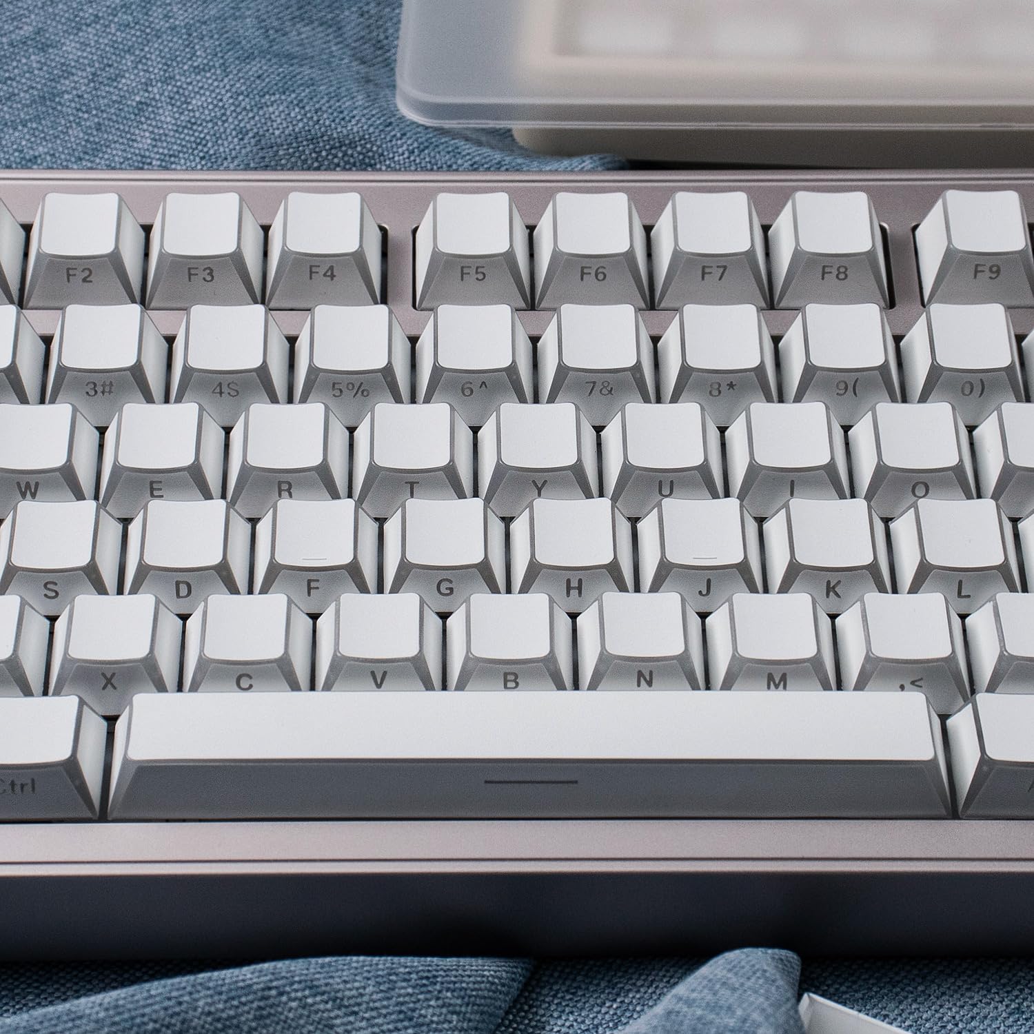Sumgsn Juego de 137 Teclas Laterales Brillantes PBT Cherry Profile Keycaps para Teclado mecánico Cherry MX 61/64/87/104/108