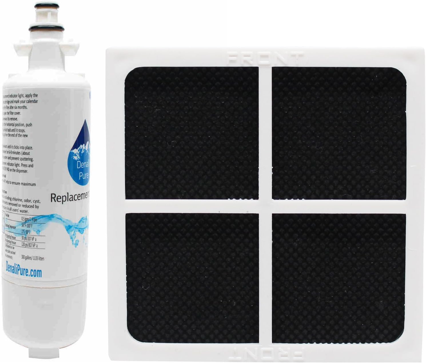 2-Pack Replacement for Kenmore 79572059110 Refrigerator Water & Air Filter Kit - Compatible with Kenmore LT700P & LT120F Fridge Filter
