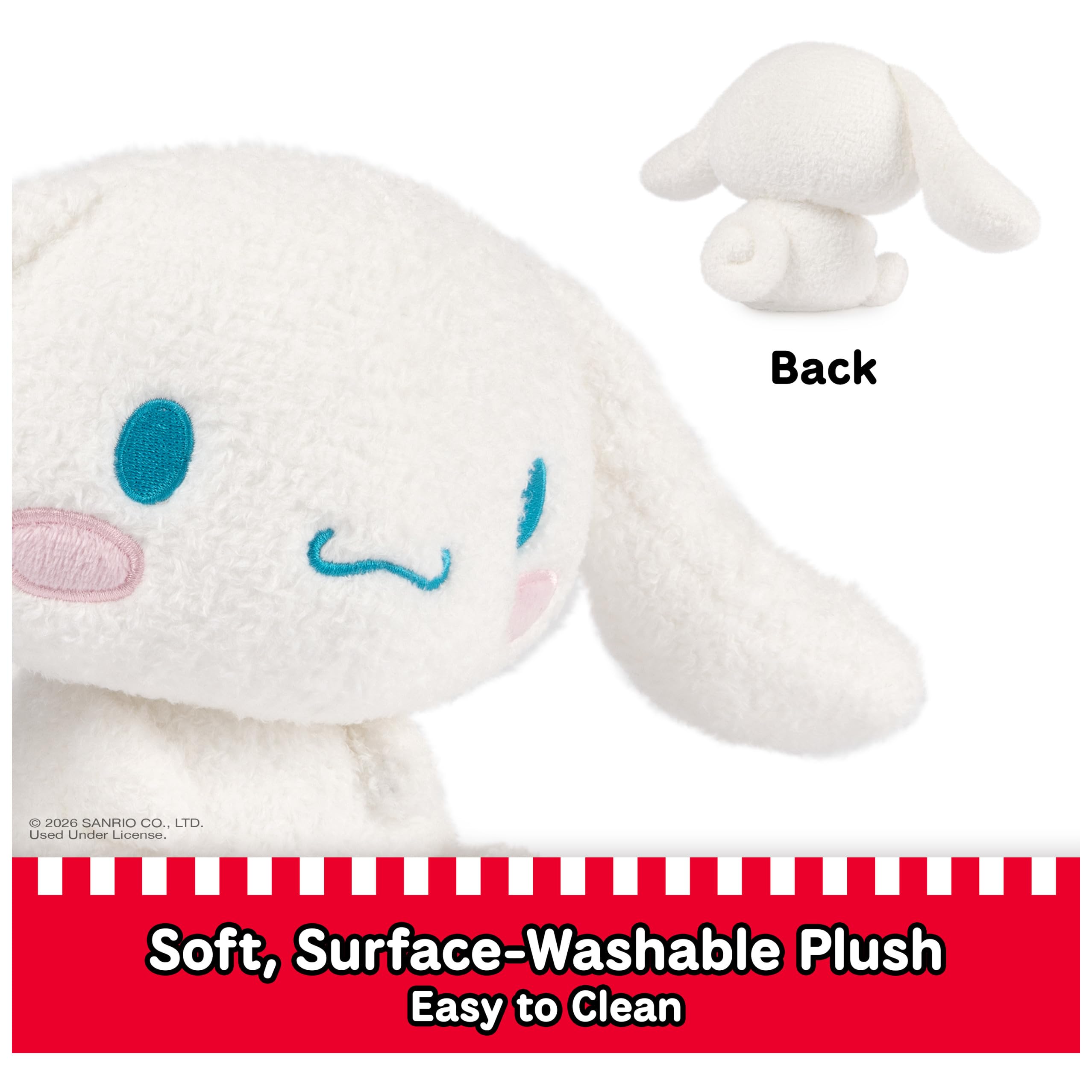 GUND Sanrio Cinnamoroll pluszak, wypchane zwierzę premium dla dzieci od 1 roku życia, 15 cm, biały