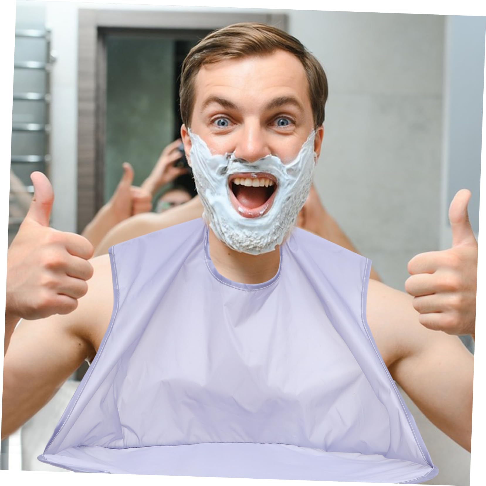 Healeved Pcs Bart Trimmen Salon Verwenden Werkzeug Herren Bart Haar Catcher Rasieren Schürze Für Männer