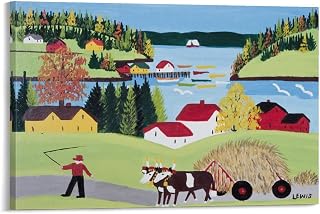 Untitled -17 By Maud Lewis Paintings Art Posters Room Aesthetic Poster Print Art Wall Painting Canvas Posters Gifts Modern Bedroom Decor 12x18inch(30x45cm)
