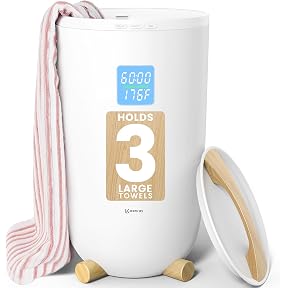 Keenray Towel Warmer, Luxury Towel Warmer Bucket, Large Towel Warmers for Bathroom, Auto Shut Off, Fits Up to Two 40"X70" Oversized Towels, Bathrobes, Blankets, PJ's and More, CL1