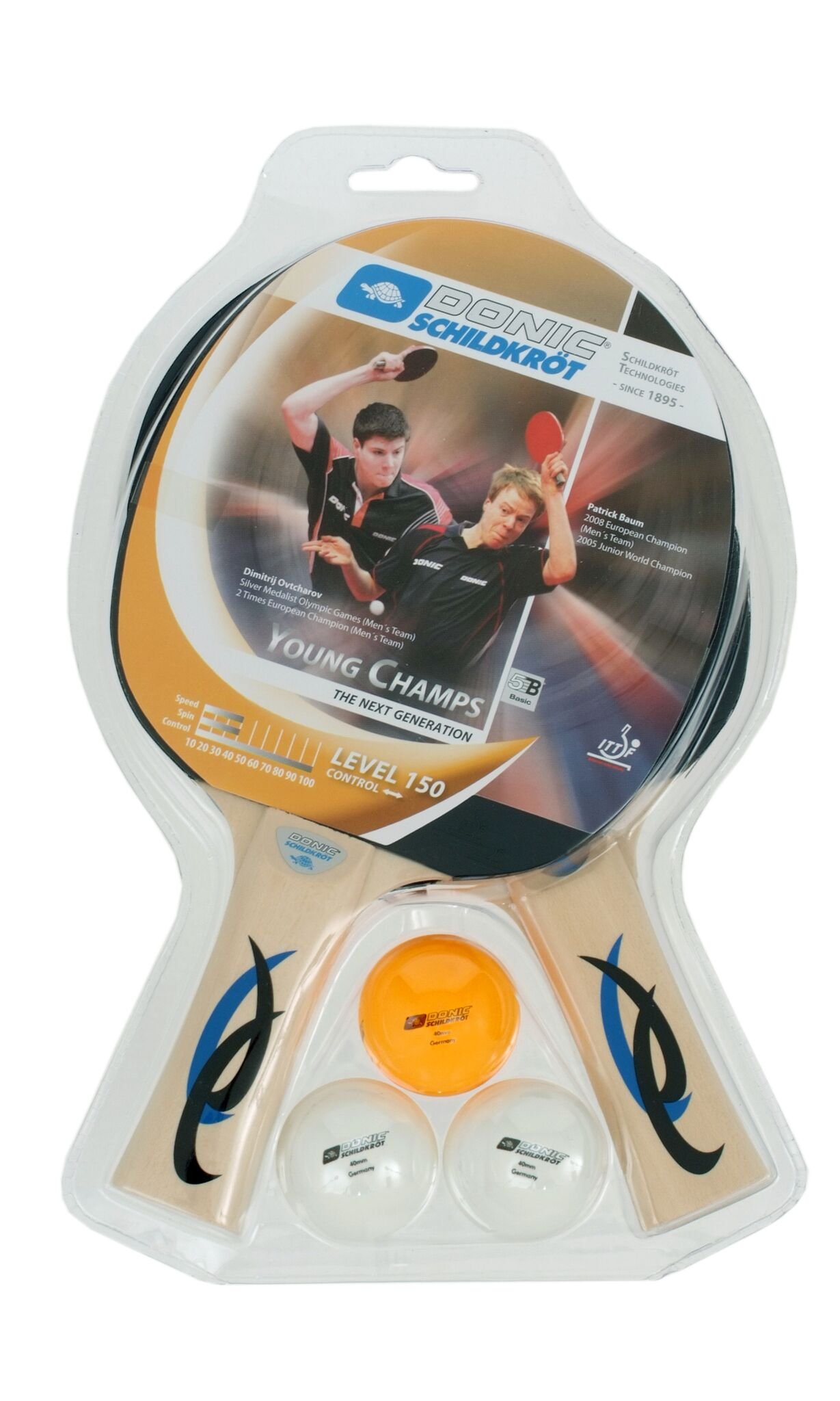 DONIC Young Champ 150 All-Rounder Table Tennis Bat, Colour - Black/White, Weight - 86g (B000JKVCNU) Amazon Price History, Amazon Price Tracker