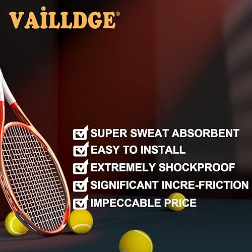 Miniatura 3 de Cinta de agarre para raqueta de tenis, cinta de agarre de puntos con patrón que absorbe el sudor, agarre antideslizante para raquetas de tenis,