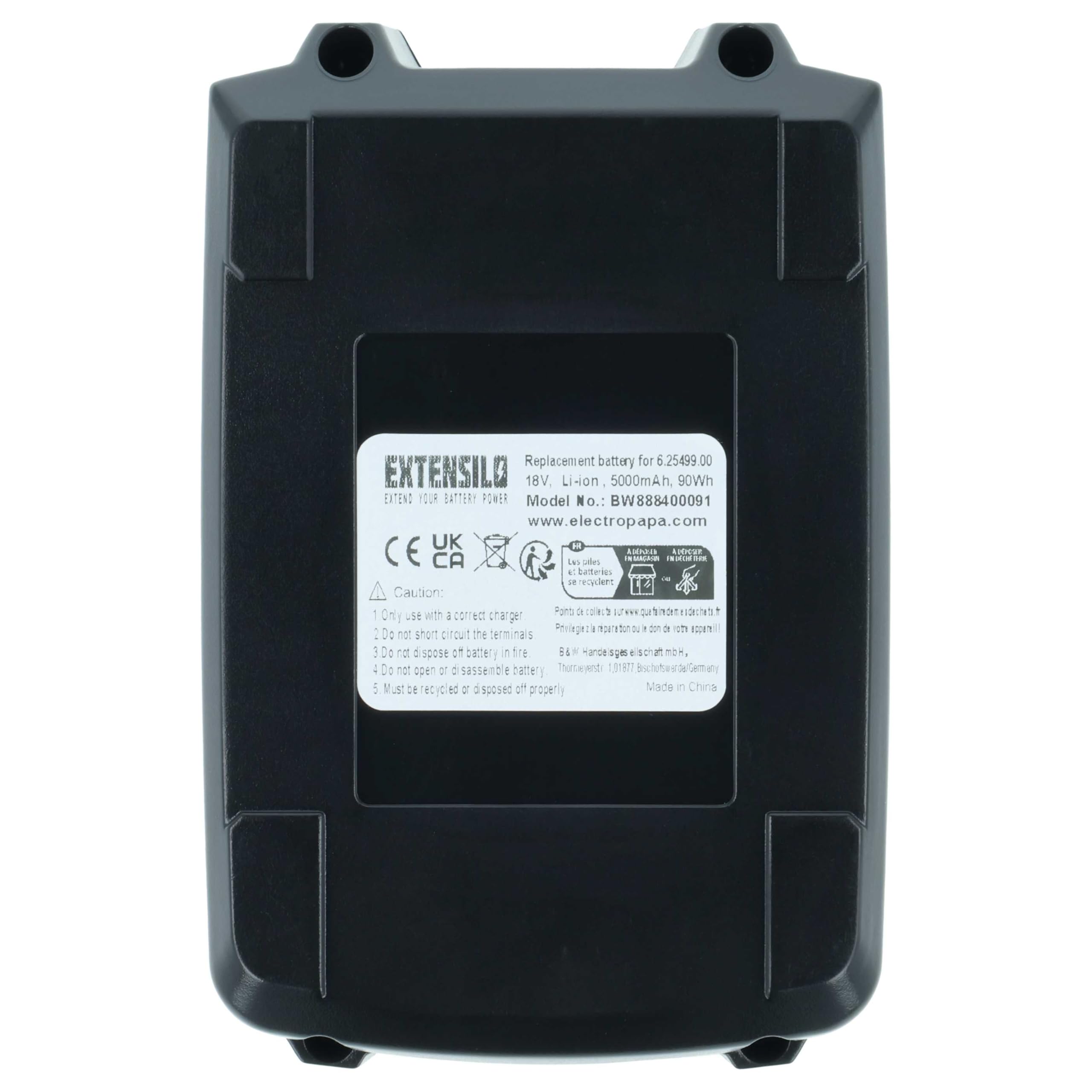 2X Batterie Compatible avec Starmix ISC BATRIX L 36-18V