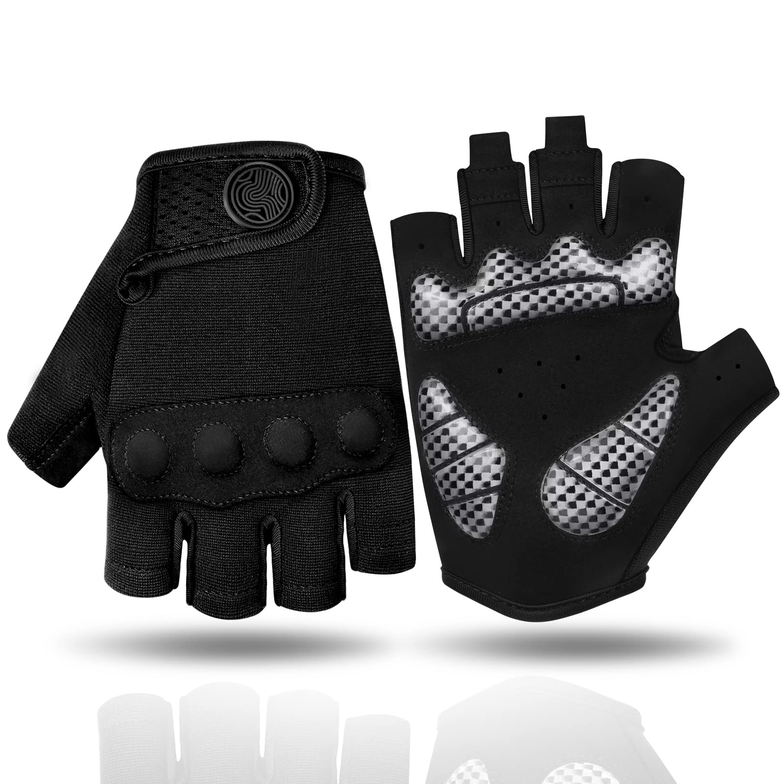 Rouge, Gants Cyclisme Demi-Doigts Gants Velo Gel Anti-Choc Anti-Dérapage, Respirant Gant Demi Doigt Mitaines Velo Homme, Gants VTT Gel Été De Fitness Sport Escalade Pour Homme Et Femme | Rakuten