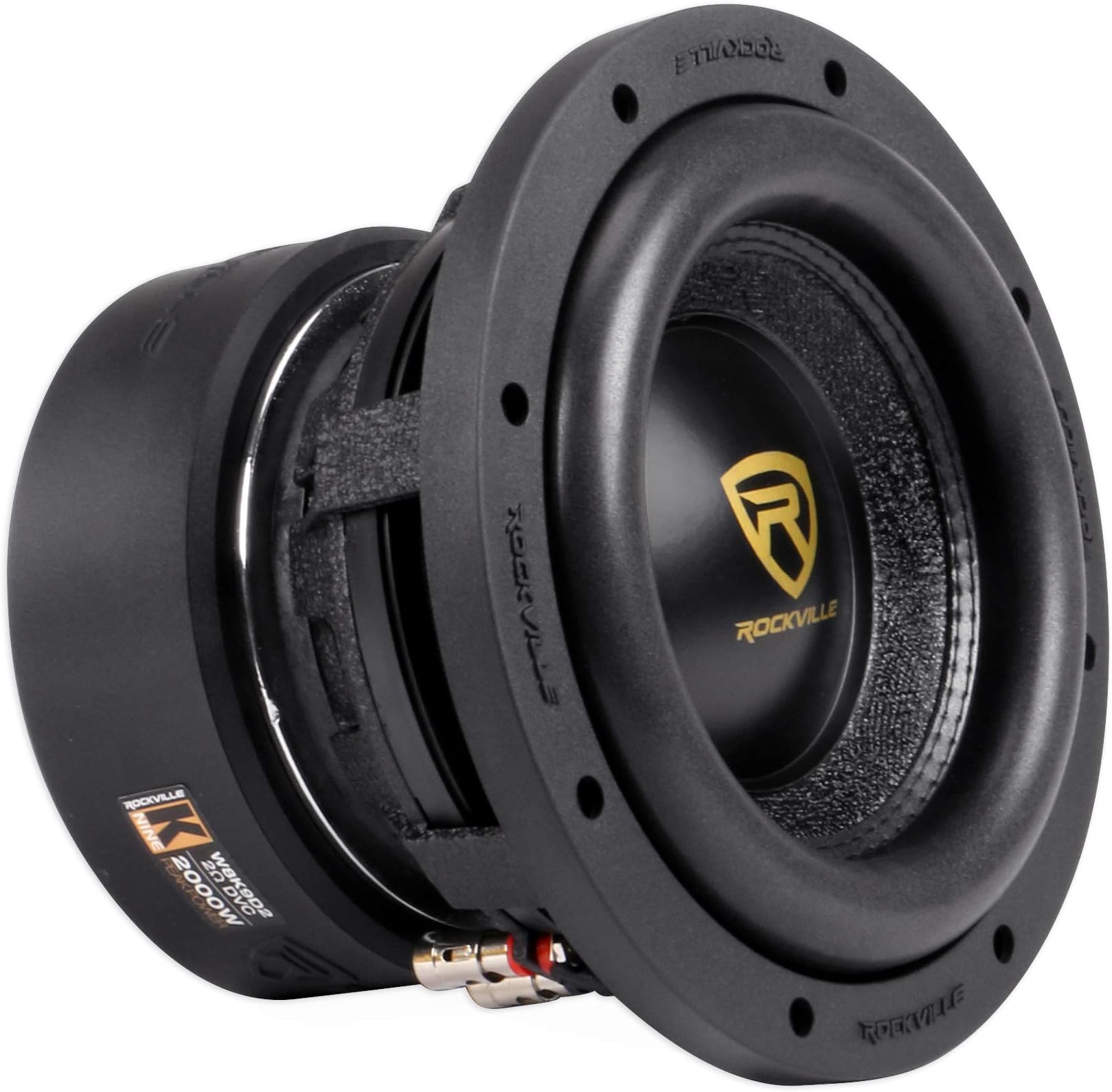 Rockville W8K9D2 8" Inch 2000W Car Audio Subwoofer Dual 2-OHM Sub CEA Compliant