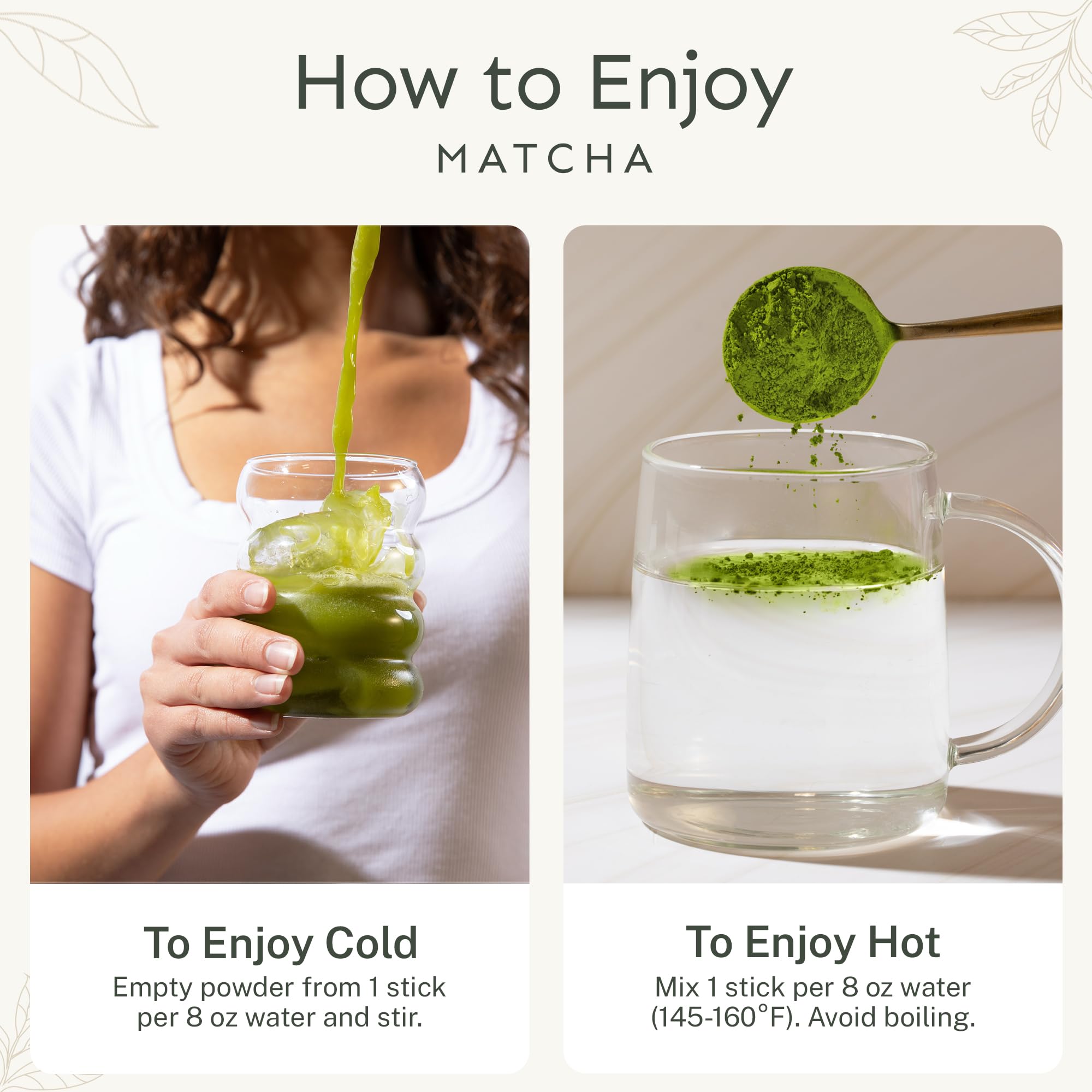 Yu Tea Organic Ceremonial Grade Matcha Powder 50 Servings Packed with Antioxidants L-Thanine Natural Caffeine Unsweetened Grade A — view 4