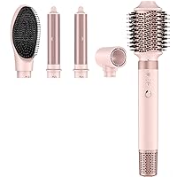 Vista 8 de Estilizador de Cabello 5 en 1 con Aire Caliente - Cepillo Secador de Cabello de Alta Velocidad, Secado Rápido Sin Daño por Calor, Cepillo Secador
