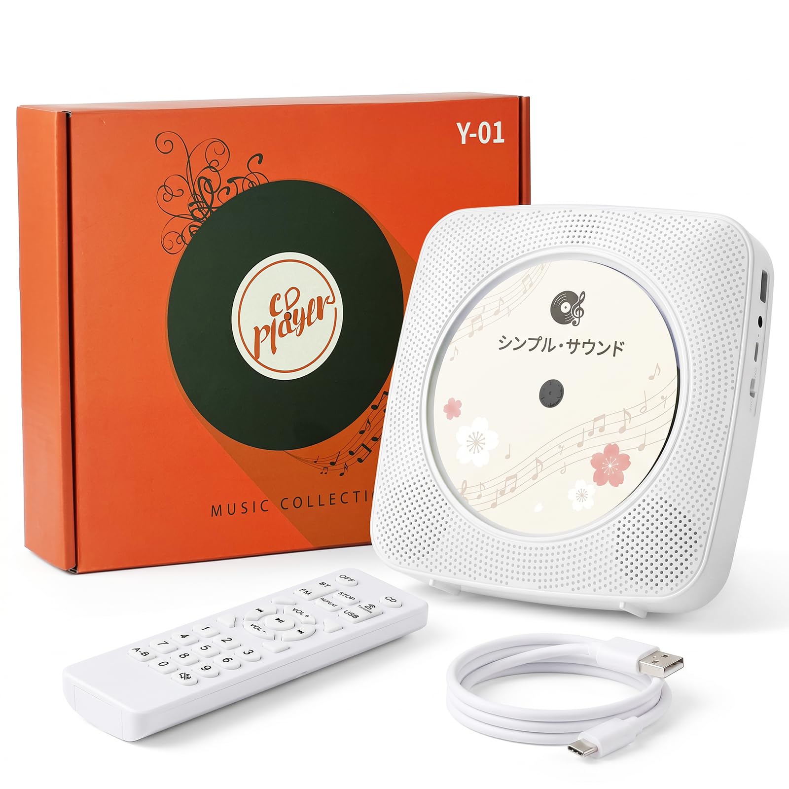 Amazon.co.jp: Gueray 充電式 CDプレーヤー Bluetooth送受信対応