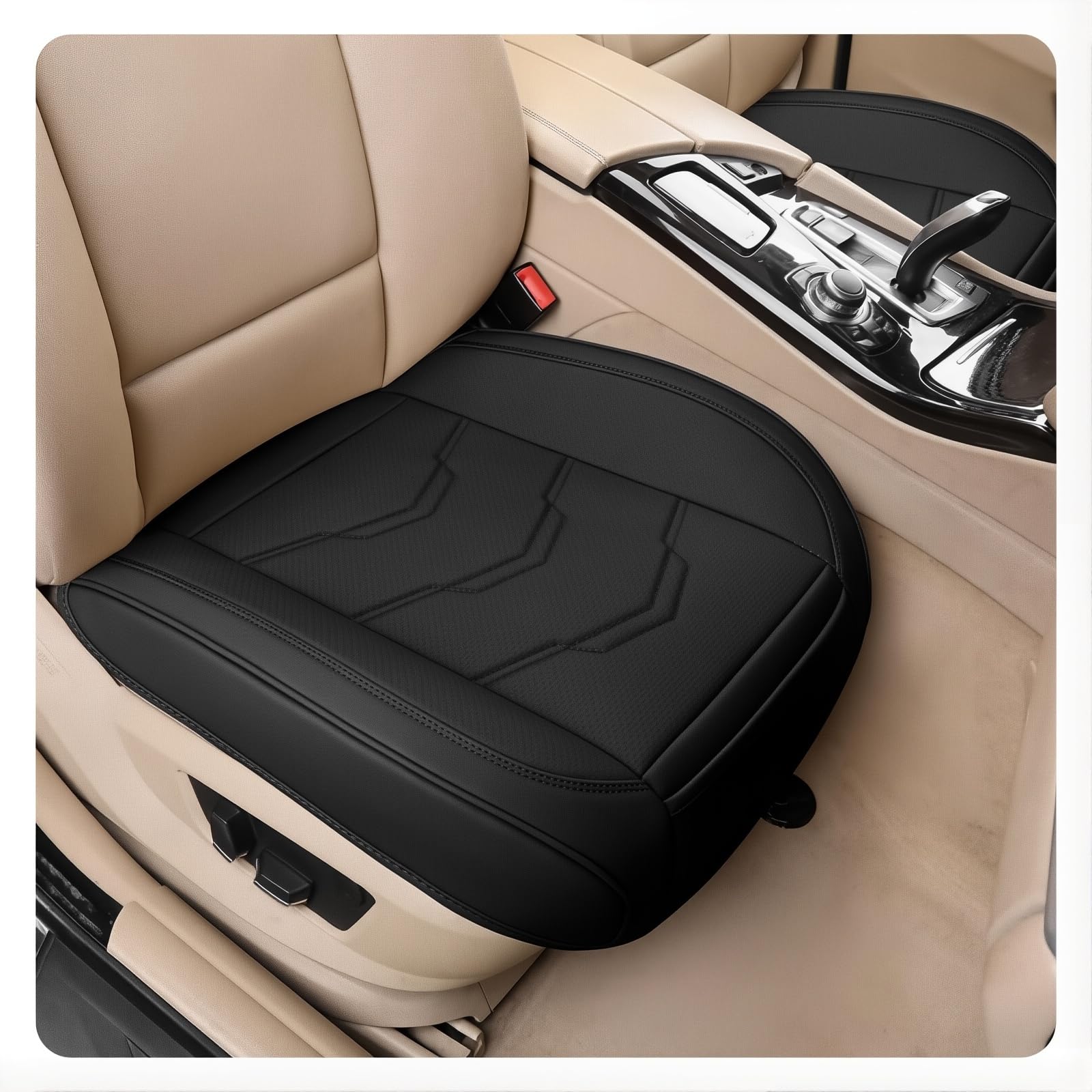 GVCIUSM Car Seat Covers, For Peugeot 207 207CC 207 SW 206 206CC 206 SW 208 307 308 2008 3008 Protector for Front Seat Bottom, Leather Car Seat Cushion Front Rear, easy to install,B