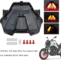 Vista 6 de Areyourshop Luz trasera LED intermitentes de freno para Yamaha MT-07 MT07 2021-2023