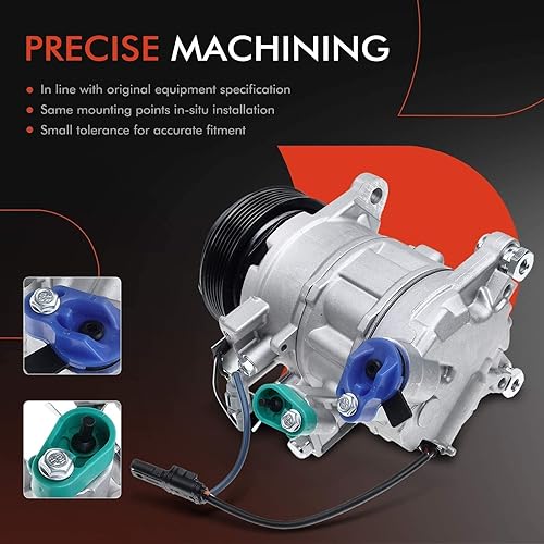 Miniatura 5 de A-Premium Compresor de aire acondicionado con embrague compatible con BMW X1 2012-2015, X4 2015, Z4 2012-2016, L4 2.0L