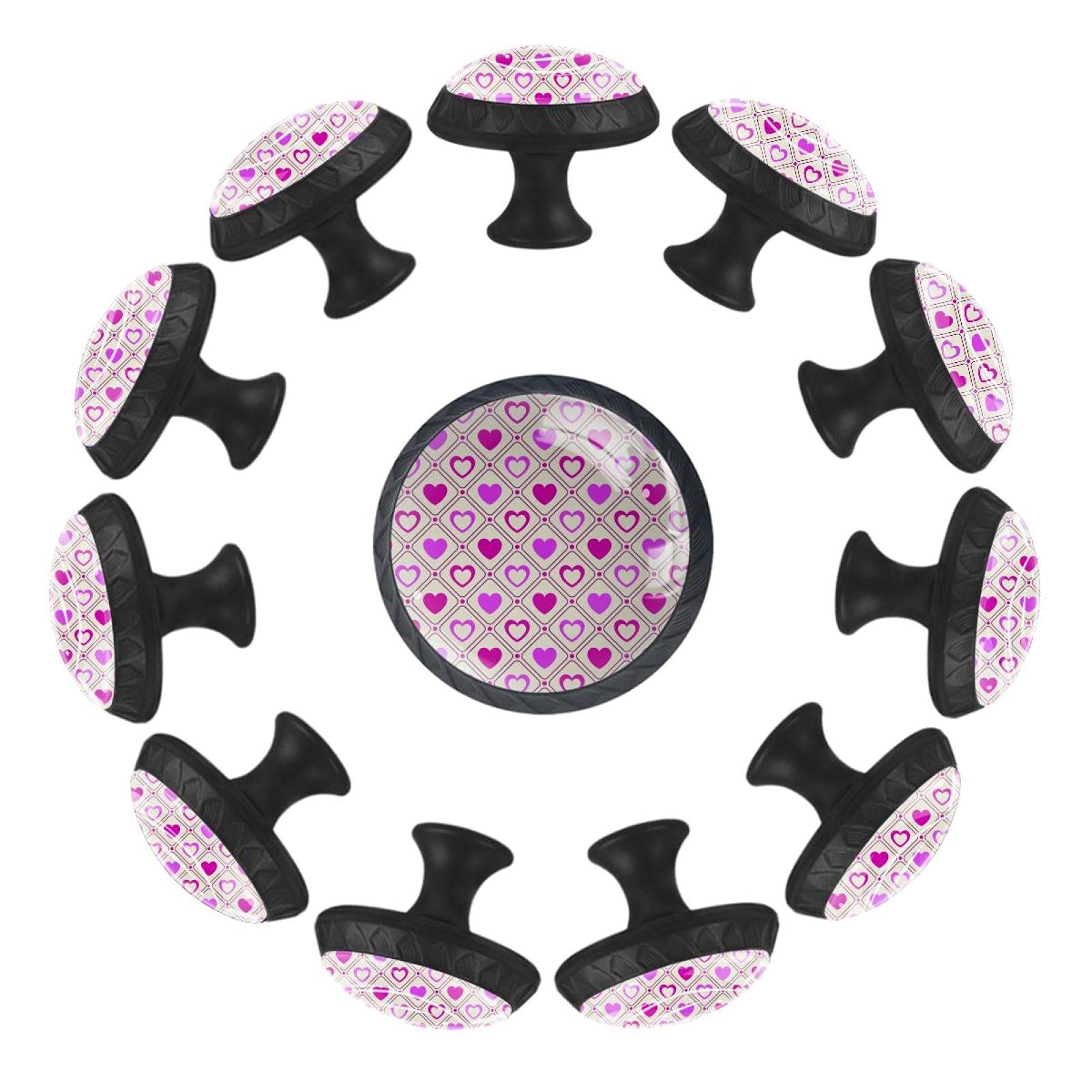 Boutons de tiroir ronds de 35 mm rose pastel pour relooker une commode