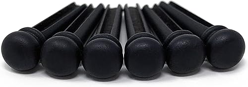 Miniatura 17 de Crosby Pines de puente de hueso puro ranurado para guitarra acústica de 6 y 12 cuerdas