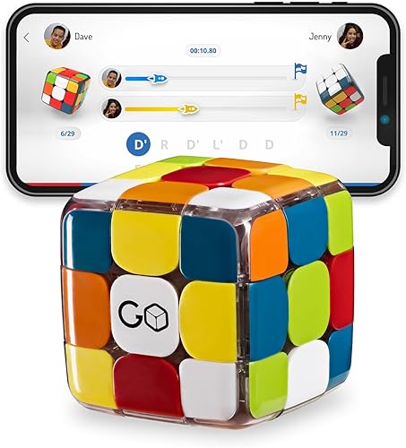 GoCube Edge - Cubo Bluetooth electrónico conectado. Cubo inteligente 3x3 magnético sin etiqueta de velocidad cubo rastreador de movimientos para
